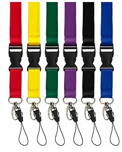 Afneembare dubbele Keycords ID met metalen sluiting en lusclip
