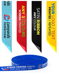 3 Colour Screen Printed Ribbon
