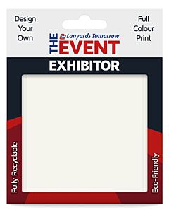 Custom Design Card Paper ID Badge Holder Full Colour Holds 10.5cm x 9cm