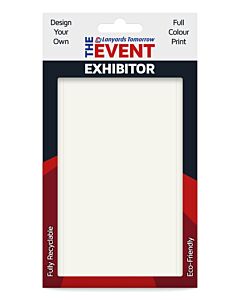 Custom Design Card Paper ID Badge Holder Full Colour Holds A6
